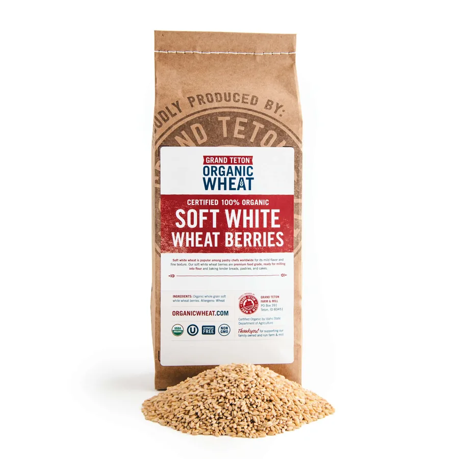Grand Teton organic soft white wheat berries