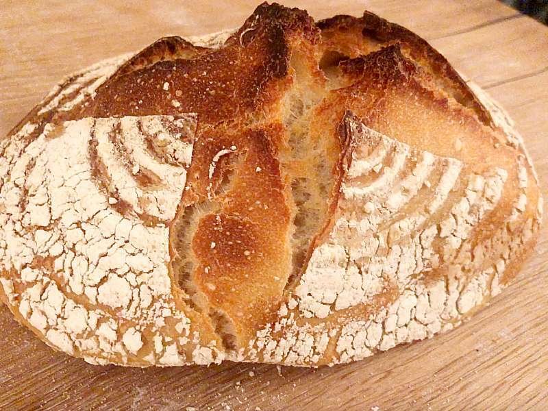 Blowout: loaf showing a side or bottom blowout burst